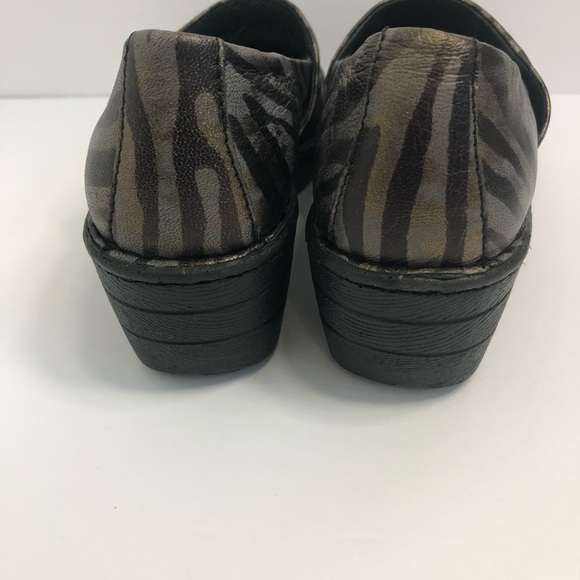 Born clogs womens 7 1/2 zebra print patent leather - Picture 2 of 6